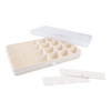 Melii Snackle XL Box Kids Snack Box Storage 24 Adjustable Compartments - Ivory