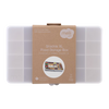 Melii Snackle XL Box Kids Snack Box Storage 24 Adjustable Compartments - Ivory
