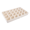 Melii Snackle XL Box Kids Snack Box Storage 24 Adjustable Compartments - Ivory