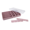 Melii Snackle XL Box Kids Snack Box Storage 24 Adjustable Compartments - Pink
