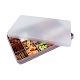Melii Snackle XL Box Kids Snack Box Storage 24 Adjustable Compartments - Pink