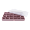 Melii Snackle XL Box Kids Snack Box Storage 24 Adjustable Compartments - Pink