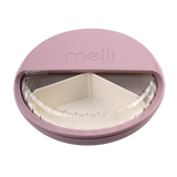 Melii Luxe Spin Snack Container 3 Compartments Pink