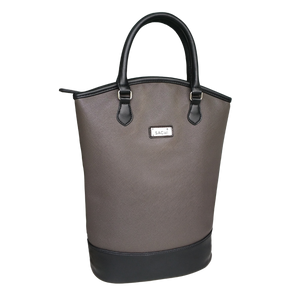 Sachi Insulated Two Bottle Wine Tote Bag - Charcoal