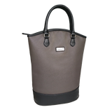 Sachi Insulated Two Bottle Wine Tote Bag - Charcoal