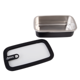 Oasis Microwave Safe Rectangular Stainless Steel Container 700ml