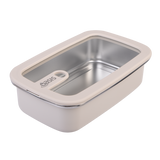 Oasis Microwave Safe Rectangular Stainless Steel Container 700ml