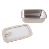 Oasis Microwave Safe Rectangular Stainless Steel Container 700ml