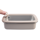 Oasis Microwave Safe Rectangular Stainless Steel Container 700ml