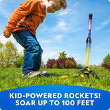 National Geographic Light-Up Air Rocket Launcher STEM Toy CANGAIRROCKET6L