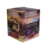 Australiana 3D Crystal Ball Lamp with Warm LED Wooden Base