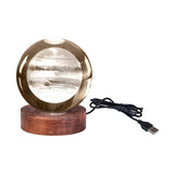 Jupiter 3D Crystal Ball Night Lamp with LED Wooden Base