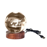 Turtle 3D Crystal Ball Lamp LED Night Light Home Decor