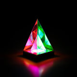 Pyramid Infinity Lamp 3D Optical Illusion LED Light Decor