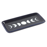 Blue Moon Phase Ceramic Trinket Dish