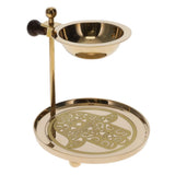 Hamsa Hand Brass Incense Resin Burner 10x11.5cm