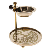 Tree of Life Brass Incense Resin Burner 10x11.5cm