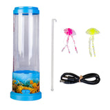 Jellyfish Cylinder LED Lamp with Mesmerising Colour Changing Lights