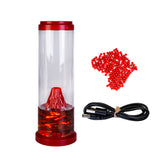 Volcano Cylinder LED Lamp with Colour Changing Motion Effect