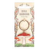 Lucky Toadstool Keyring Enchanted Forest Mushroom Design Accessory Gift