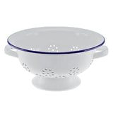 Falcon Colander 24 cm White Blue Rim