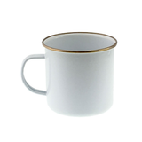 Falcon Mug White Copper Rim 8 cm 350 ml