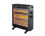 Heller 2200W Electric Black Quartz Radiant Heater Floor 2 Heating Setting
