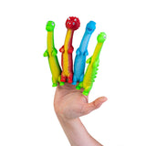 4 pieces Dino Wiggly Finger Puppet - Fun Prehistoric Character Toy for Kids Assorted