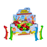 4 pieces Dino Wiggly Finger Puppet - Fun Prehistoric Character Toy for Kids Assorted
