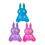 3 pieces Smoosho's Super Squeeze Glow in the Dark Rabbit Sensory Toy Assorted