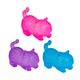 3 pieces Smoosho's Super Squeeze Glow in the Dark Cat Sensory Toy Assorted