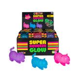 3 pieces Smoosho's Super Squeeze Glow in the Dark Cat Sensory Toy Assorted