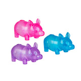 3 pieces Smoosho's Super Squeeze Glow in the Dark Pig Sensory Toy Assorted