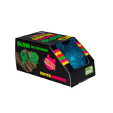 3 pieces Smoosho's Super Squeeze Glow in the Dark Pug Sensory Toy Assorted