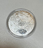 1x Zodiac Signs Collectible Coin Metal Badge Double-Sided Silvery - Leo
