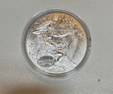 1x Zodiac Signs Collectible Coin Metal Badge Double-Sided Silvery - Sagittarius