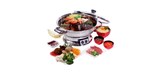 Maxim Teppanyaki 2.5L Steam Boat Electric Hot Pot 1350W 2.5Lw/600W Removable BBQ Grill