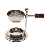 Brass Oil Burner Silver Adjustable Incense Resin Burner 7cm x 11cm
