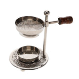 Brass Oil Burner Silver Adjustable Incense Resin Burner 7cm x 11cm