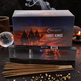Three Kings 120 Incense Sticks New Moon India Relaxation Fragrance Odours
