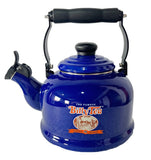 Rojo Billy Tea Enamel Whistling Kettle 2.1L Blue