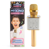 My Song! Wireless Bluetooth Karaoke Microphone - Gold Finish