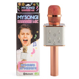 My Song! Karaoke Microphone Bluetooth Rose Gold Wireless Handheld Mic