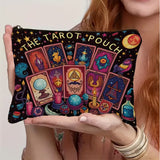 Tarot Toiletry bag Makeup Bag Necessarie Pouch Storage Vibrant Cosmic Tarot Design 22x15cm