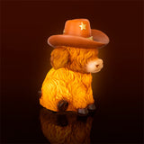Highland Cow Table Lamp Decorative Rustic Feature Light 3806