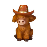 Highland Cow Table Lamp Decorative Rustic Feature Light 3806