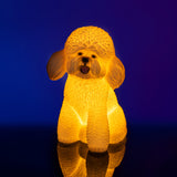 White Poodle Dog Table Lamp For Playful Modern Home Decor