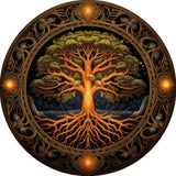 8pcs Set of Tree of Life Coasters Pads Drink Coasters Non-Slip Table Mats