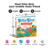 Ditty Bird Dinosaur Sounds Interactive Book Ages 1+