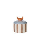 Emporium Colette Croissant Stripe Ceramic Cannister Multi Colour